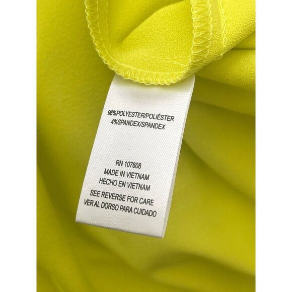 Nicole Miller Studio Women Bright Yellow Flutter Sleeve Swing Dress Size 24W NWT - Picture 6 of 8